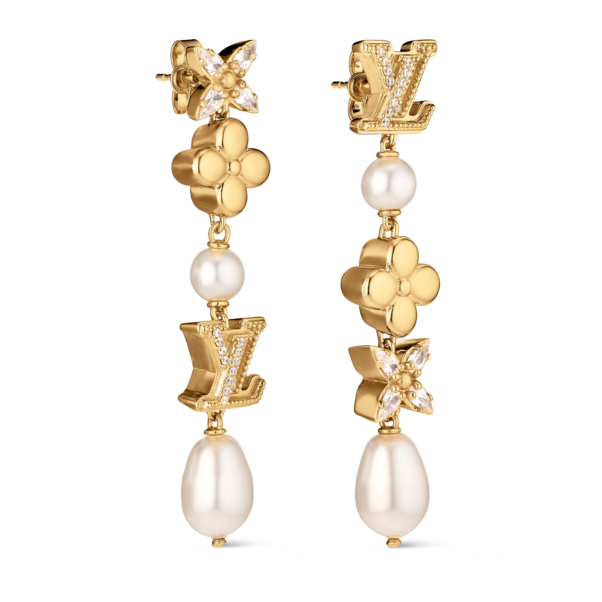 LV Sparkling Pearls Earrings S00 - Women - Fashion Jewelry | LOUIS